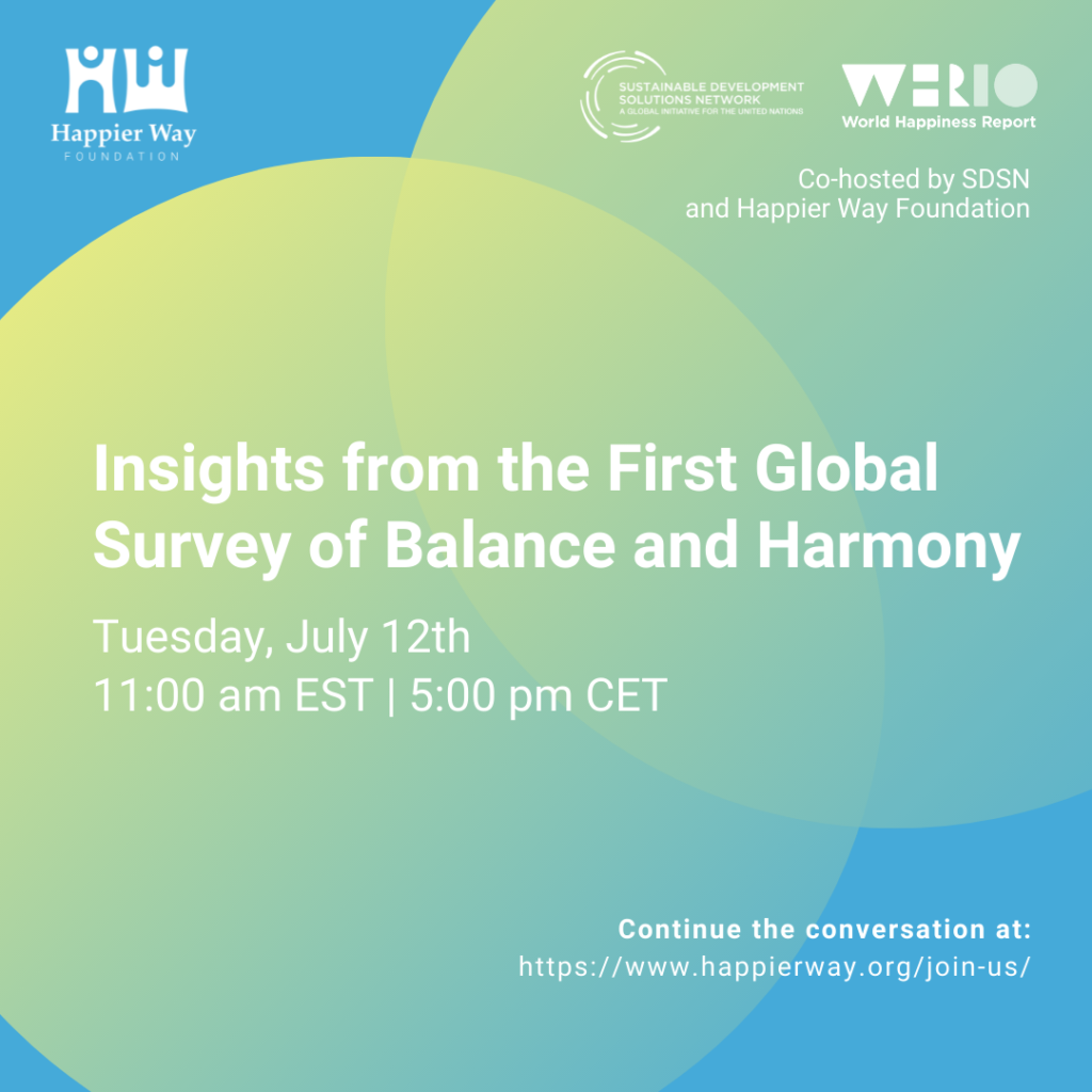 Insights From the First Global Survey of Balance and Harmony